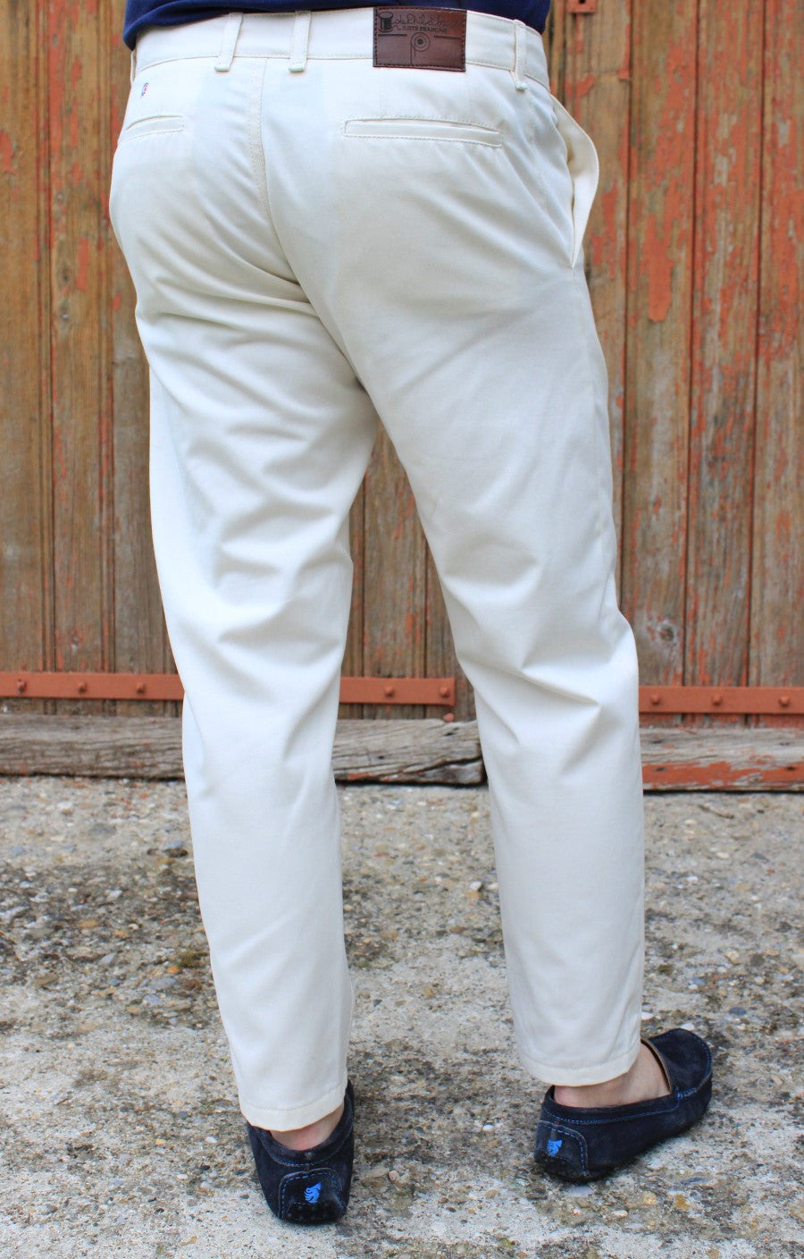 Chino homme écru