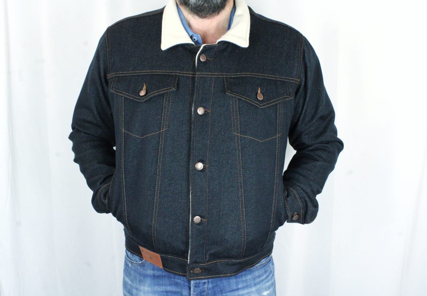Veste en Jean Homme Bleu