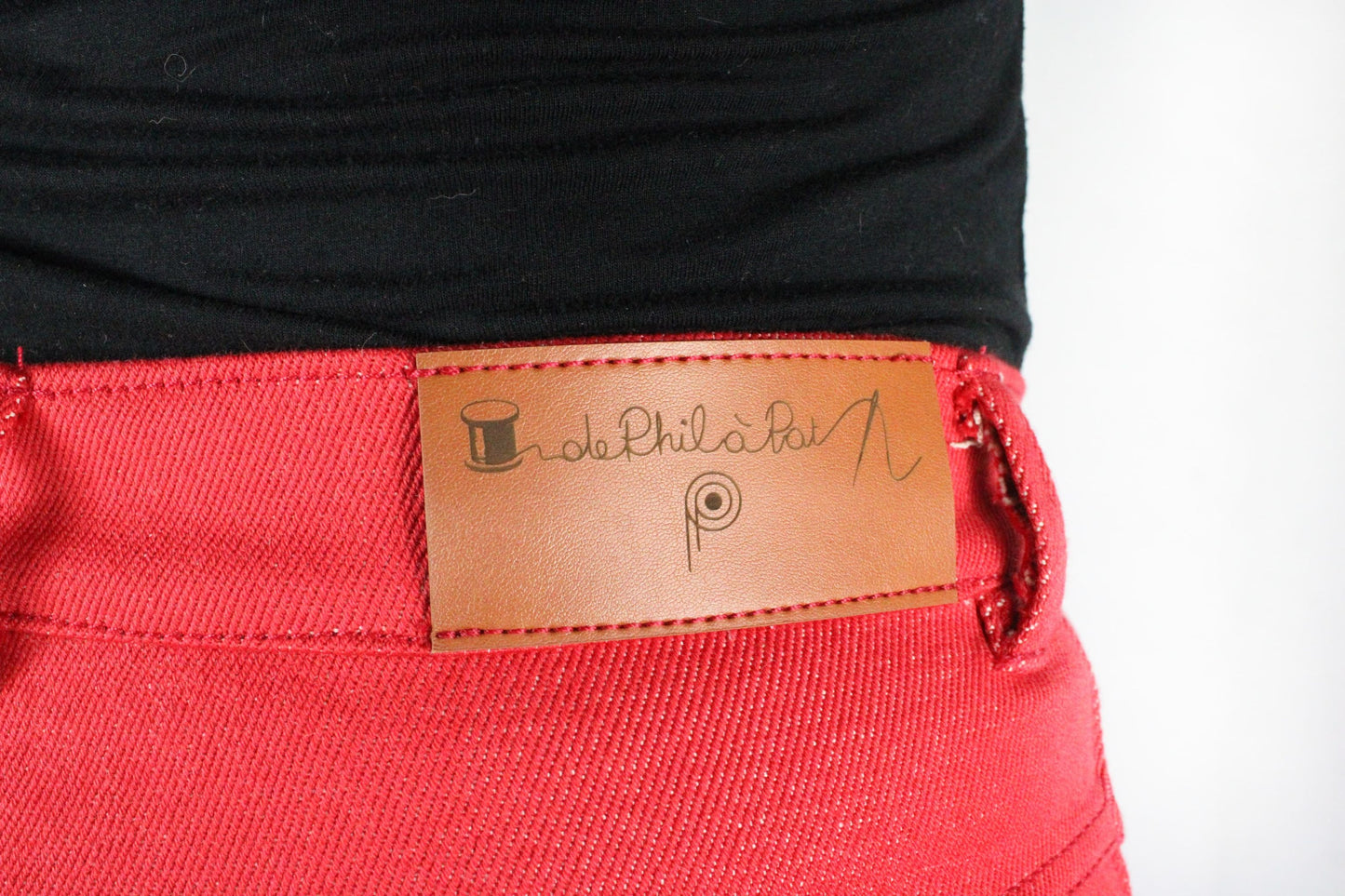 Jean Femme Rouge Sur mesure