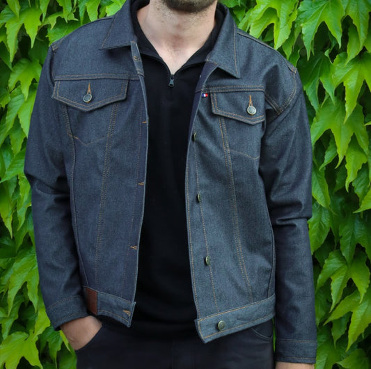 Veste en Jean été Homme Bleu