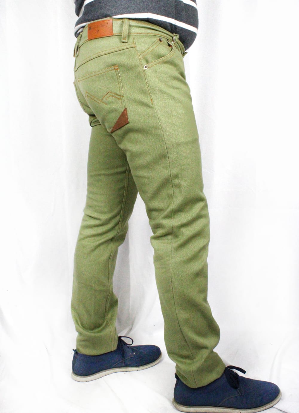 Jeans discount vert kaki